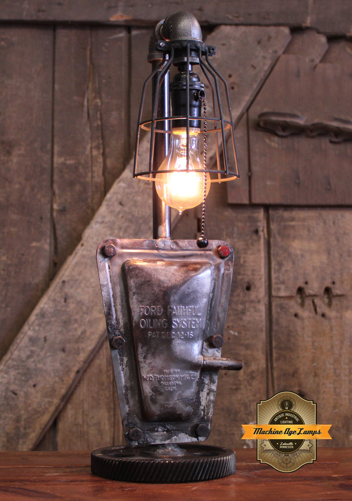 Steampunk Industrial / Antique 1920's Ford Model T / Automotive / Lamp #4342
