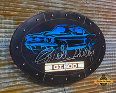 Steampunk Industrial / Carroll Shelby GT500 / Wall Sconce Art / Oval / Automotive / #5