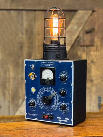 Steampunk Industrial Lamp / Antique BF-70 Capacitance-Resistance Analyzer / Electrical / Meter / Lamp #4273 sold