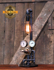 Antique Welding Regulator lamp
