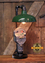 Steampunk Industrial / Gear Base / Parking Meter Desk Lamp / MI-CO PARKING METER / Automotive / #4250