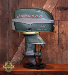 Steampunk Industrial / Antique Johnson Boat Motor / Nautical / Marine / Cabin / Lamp #4407