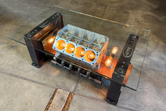 Steampunk Industrial / Carroll Shelby 427 Engine Block / Automotive / Ibeam / coffee Table #001  Model #4290