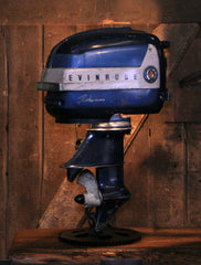 Steampunk Industrial / Antique Evinrude Boat Motor / Nautical / Marine / Cabin / Lamp #4247 sold