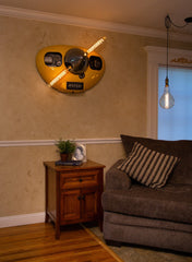 Steampunk Industrial / Aviation / Wall Light Lamp / Piper Tri-Pacer  / Airplane Cowling / Lamp #dc217