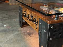 Steampunk Industrial / Carroll Shelby / 427 Manifold / Valve Cover / Automotive / coffee Table #4115