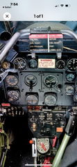 Steampunk / Vintage p-51 Instrument Panel Lamp / Compass / Aviation / Airplane / WW2 / #4266