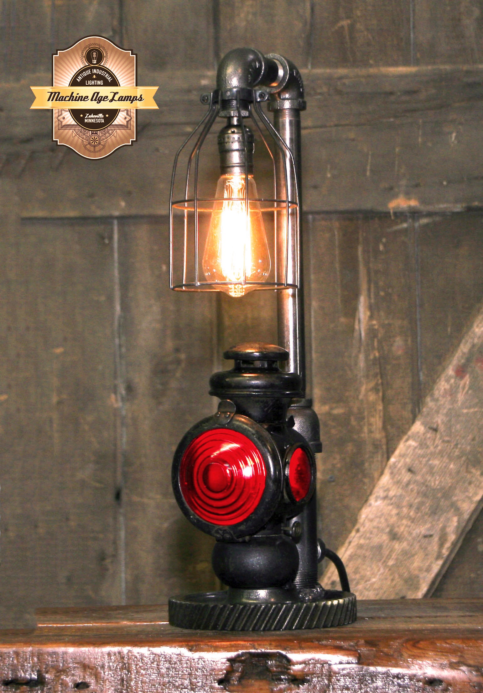 Steampunk Industrial / Antique Ford Model T Taillight / Automotive