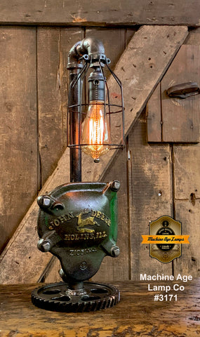 Steampunk Industrial / John Deere Gear Case Cover / Gear / Farm / Lamp #3171 sold