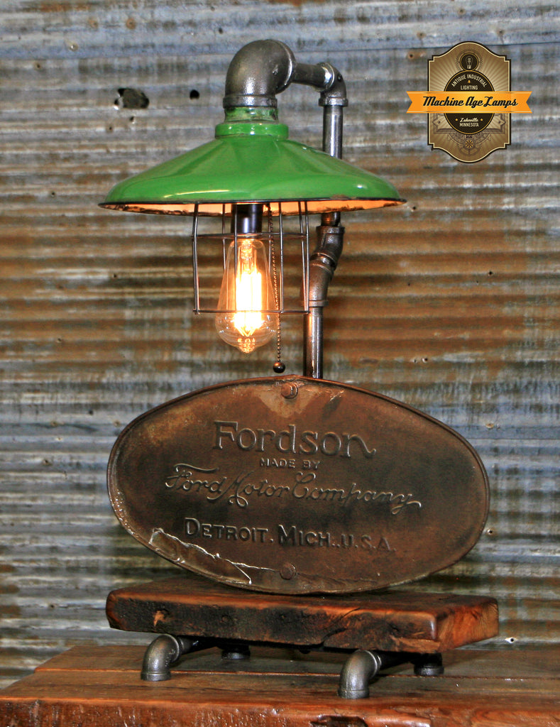 Steampunk Industrial Lamp / Farm / Tractor / Antique Fordson Tank / #4021