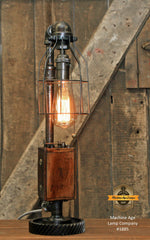 Steampunk Industrial Lamp / Antique Ford Model T Ignition Coil / Gear / Automotive  / #1885