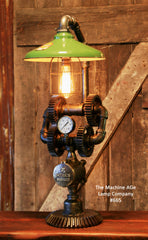 Steampunk Industrial Vintage Farm Gear Lamp, Light , #665