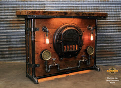 Steampunk Industrial / Bar / Railroad / Hostess Stand / Table / Pub / #2075