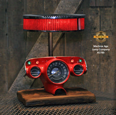 Steampunk Industrial / Antique 1957 Chevy Bel Air Dash / Automotive  / Edelbrock / Hot rod / Lamp #2789