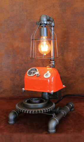 Steampunk Lamp Antique Allis-Chalmers Farm - CC15 sold