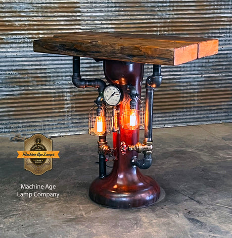 Steampunk Industrial / Table / Stand Vanity / McCormick Deering / Console #3879