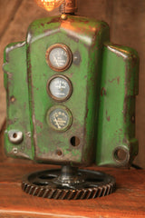 Steampunk Lamp, Machine Age Lamp, John Deere Tractor Dash Farm - #97 - SOLD