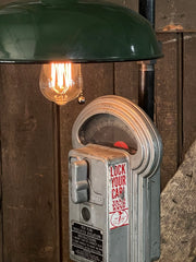 Steampunk Industrial / Parking Meter / Duncan Miller / Shade / Automotive / Lamp #3567 sold