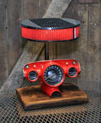 Steampunk Industrial / Antique 1957 Chevy Bel Air Dash / Automotive  / Edelbrock / Hot rod / Lamp #2789