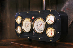 Steampunk Industrial / Antique Vintage Gauges / Automotive  / Rat  Hot rod / Lamp #3232