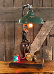 Steampunk Industrial / Antique Nautical Boat Display / Nautical / Marine / Cabin / Lamp #3467