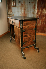 Steampunk Industrial Bar / Hostess Stand / Table / Pub /  Buffet / #1310