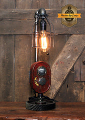 Steampunk Lamp, Antique Farmall Tractor Dash Farm Lamp #4009