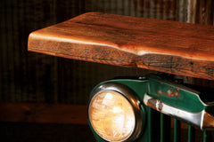 Industrial Antique Jeep CJ Military Willys Grille Table, Console, lamp Stand - #808 - SOLD
