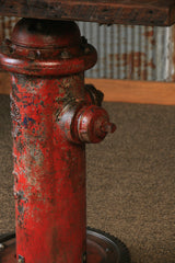 Steampunk Industrial Fire Hydrant Table / Stand / Table / #1408