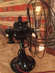 Steampunk Art Deco Antique General Electric Fan Lamp #DC7