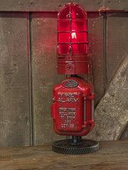 Steampunk Industrial Machine Age Lamp / Fireman / Police / Antique Call box / Alarm / Lamp #4035
