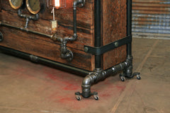 Steampunk Industrial / Bar / Railroad / Hostess Stand / Table / Pub / #1638