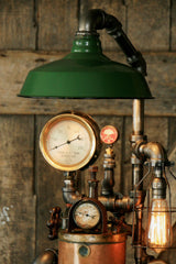 Steampunk Industrial, Fire Extinguisher Lamp - #849