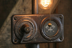 Steampunk Industrial / Antique Ford Model T Dash / Automobile / Automotive / Gear / Lamp #2505