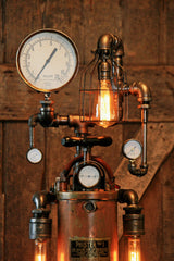 Steampunk Industrial Antique Fire Extinguisher Lamp - #800