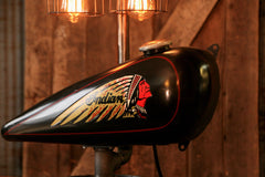 Steampunk Tank Lamp Vintage c1930 Indian Chief Motorcycle  Gas Tank - #804 sold