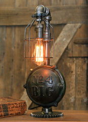 Steampunk Industrial / Antique John Deere Wheel Hub / Gear / Lamp #1743 sold