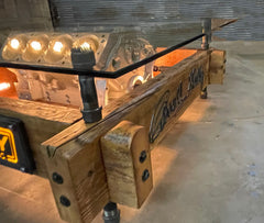 Steampunk Industrial / Carroll Shelby / 427 Engine Block  / Automotive / Barnwood / coffee Table #3330