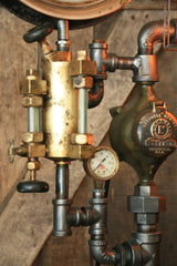 Steampunk Indisturl, Ashcroft Steam Gauge Lamp New York #959 - Sold