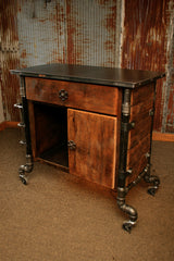 Steampunk Industrial Bar / Hostess Stand / Table / Pub /  Buffet / #1310