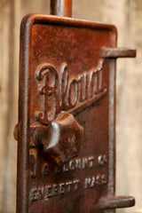 Steampunk Industrial Lamp, Steam, Iron Stove Door  #417 - SOLD