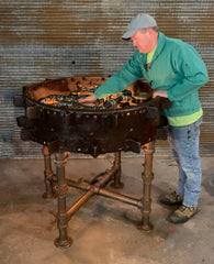 Steampunk Industrial Table Farm / Antique  Farmall F-20 tractor wheel Pub Table / #dc119
