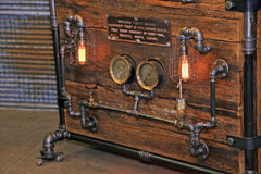 Steampunk Industrial / Bar / Railroad / Hostess Stand / Table / Pub / #1638