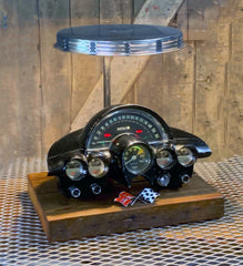 Steampunk Industrial / Corvette / Antique Instrument Panel / Automotive / 1958-1962 / Lamp #2690