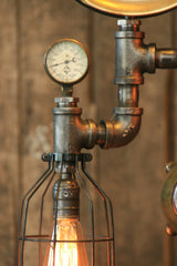 Steampunk Industrial Steam Gauge Lamp, American Oiler, #922 - SOLD