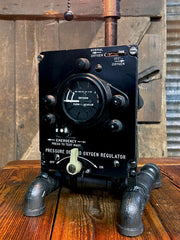 Steampunk Industrial / F86 / USAF / Aviation / Airplane Instrument Panel / Lamp #3658