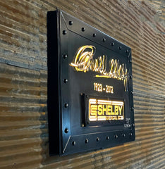 Steampunk Industrial / Carroll Shelby / Wall Sconce Art / Automotive / #3726