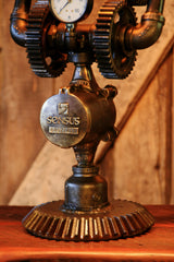 Steampunk Industrial Vintage Farm Gear Lamp, Light , #665