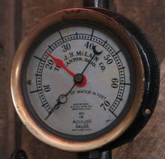 Steampunk Industrial / Steam Gauge Lamp / Gear / Canton Ohio / Lamp #3887