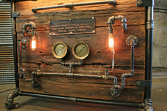 Steampunk Industrial / Bar / Railroad / Hostess Stand / Table / Pub / #1638
